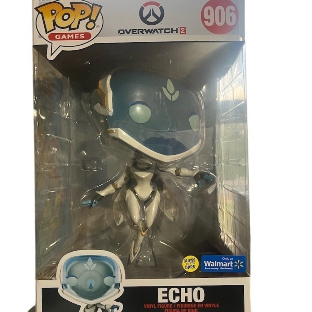 Funko‎ Pop! Pop! Games Overwatch 2 Echo Glow in the Dark Jumbo 10in Walmart Excl
